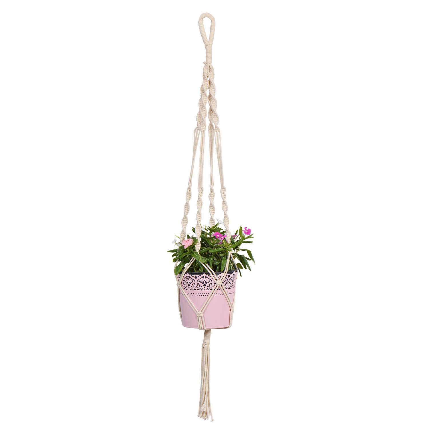 handmade macrame bohemian hanging indoor outdoor planters manufacturer, Supplier and exporter