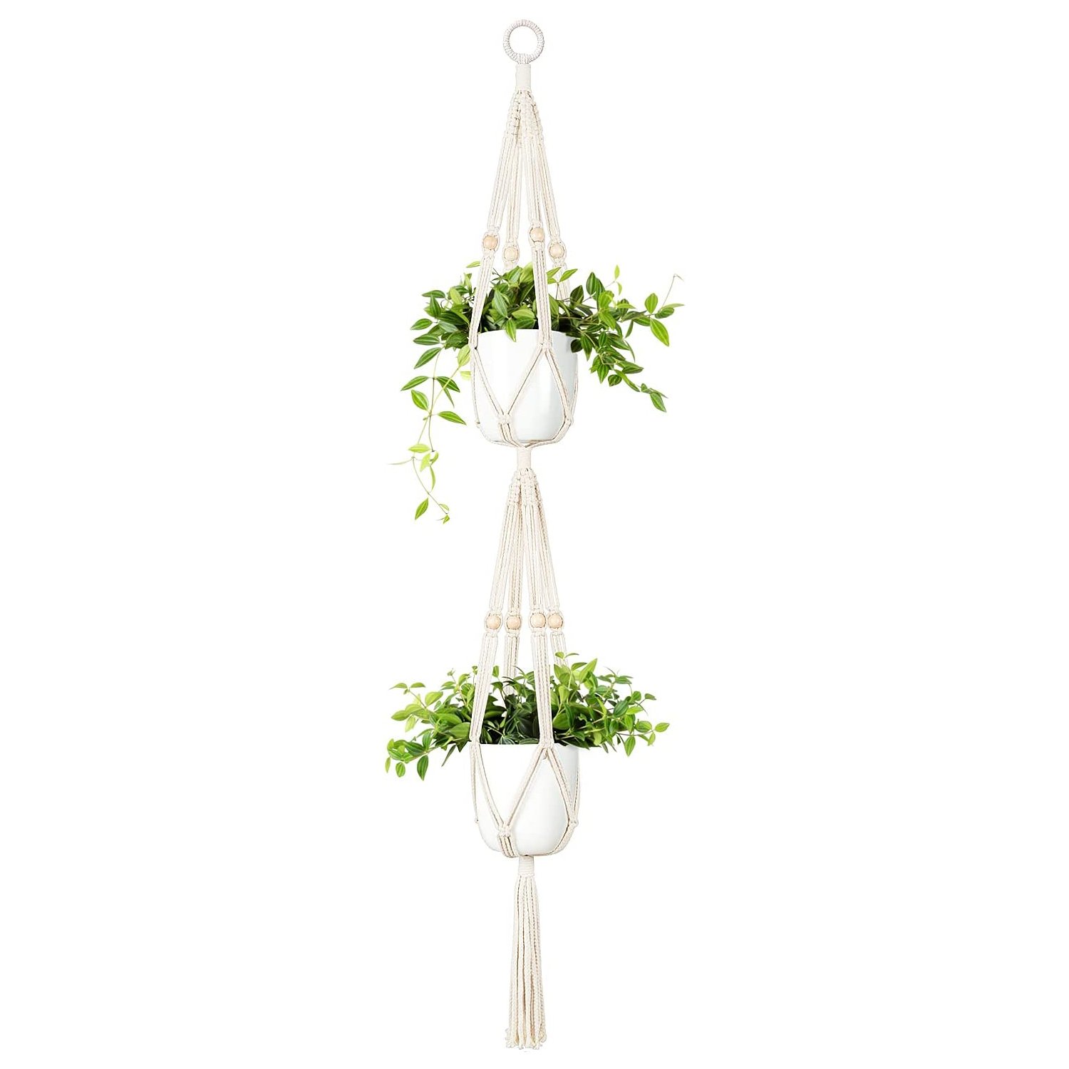 handmade macrame bohemian hanging indoor outdoor planters manufacturer, Supplier and exporter