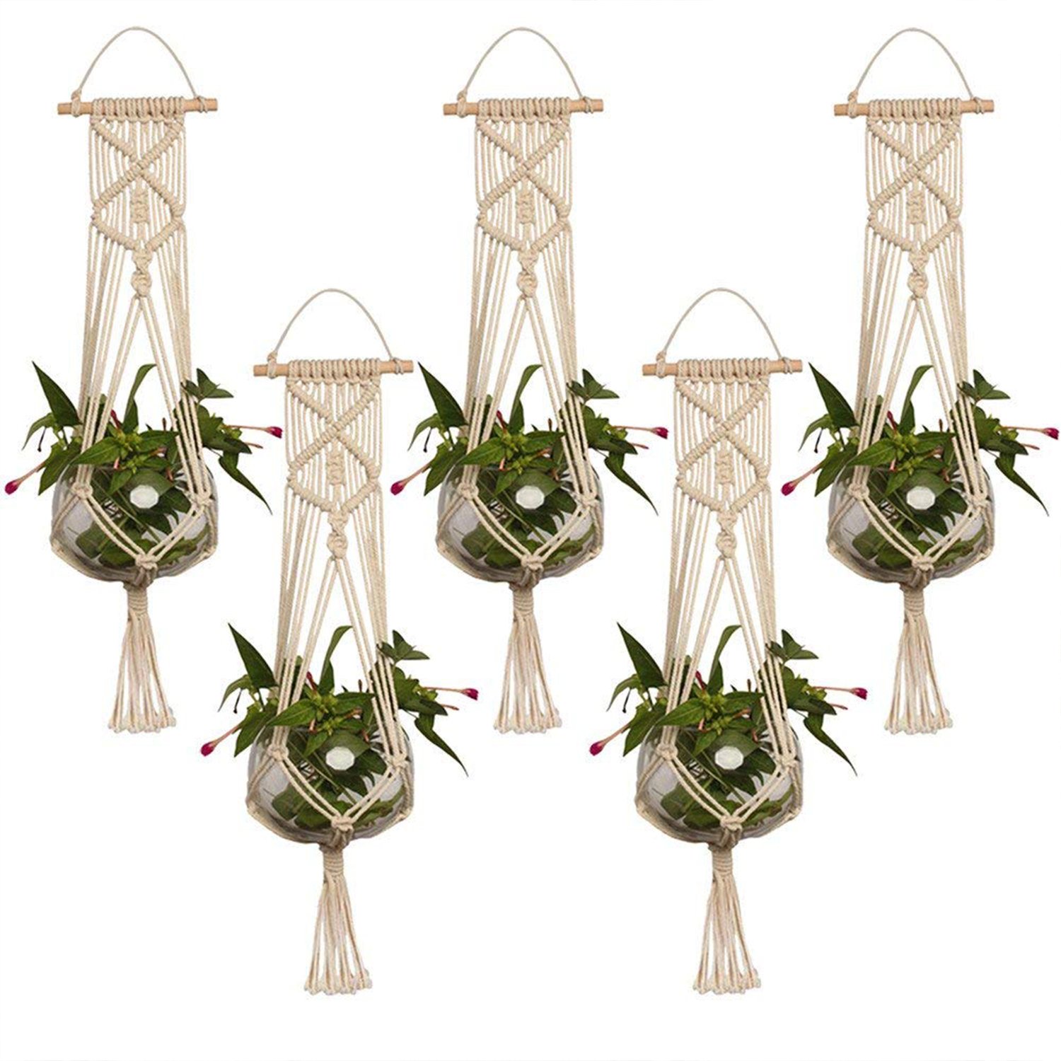 handmade macrame bohemian hanging indoor outdoor planters manufacturer, Supplier and exporter