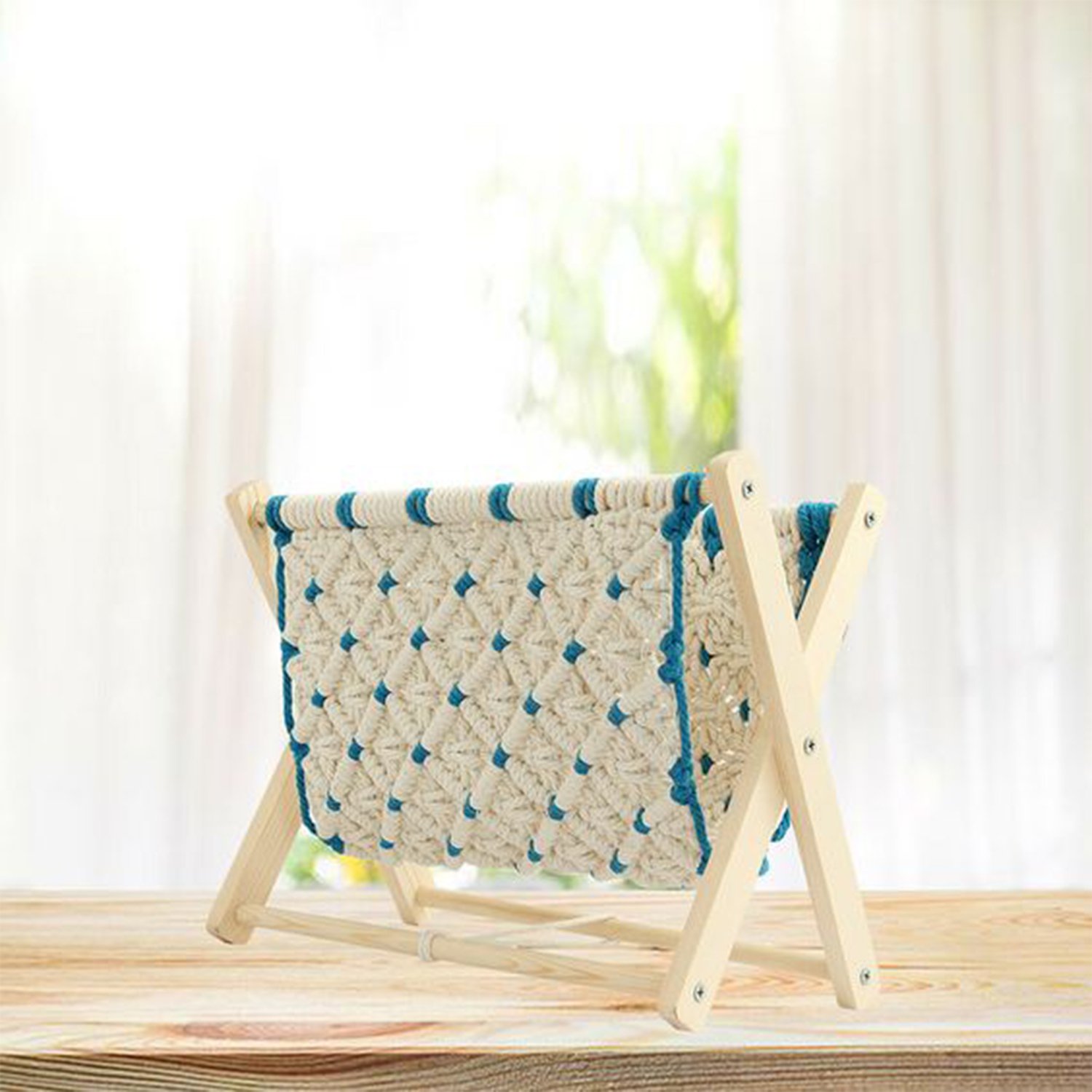 handmade macrame magazine holder organizer manufacturer, Supplier and exporter