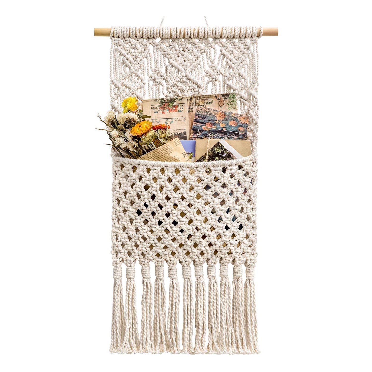handmade macrame magazine holder organizer manufacturer, Supplier and exporter