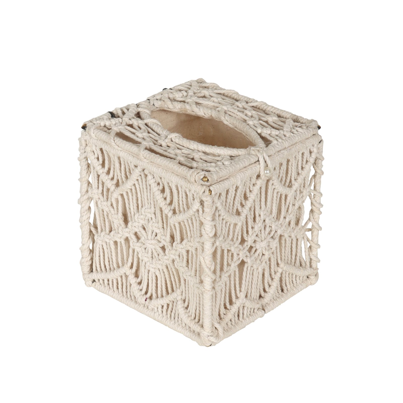 cotton macrame storage decorative hamper baskets manufacturer, exporter and supplier